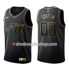 Muški NBA Dres Utah Jazz Personalizirani Nike Crna Golden Edition Swingman